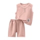 thumbnail image 5 of Niños sin Mangas Camisetas Estilo Hombres Y Niños de Verano de Manga Corta Conjuntos con Pantalones Cortos de Cintura Elástica, Tela de Punto Suave Transpirable para Niños Y Niñas, Camisetas de Niños, 5 of 9