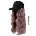 thumbnail image 3 of Long Hair Wig Hat Attached Adjustable Curly Baseball Cap 14inch High Temperature Yarn for Casual Concert, 3 of 5