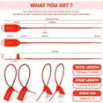 thumbnail image 3 of 300 Pcs Plastic Tamper Seals, Numbered Zip Ties Security Tags 250mm, 3 of 7