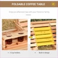 thumbnail image 4 of Outdoor Porch Swing, 3-Seater Farmhouse Wooden Swing for Patio Porch Backyard, 440lbs Capacity with Cup Holders & Chains Included | Wood | Natural, 4 of 8