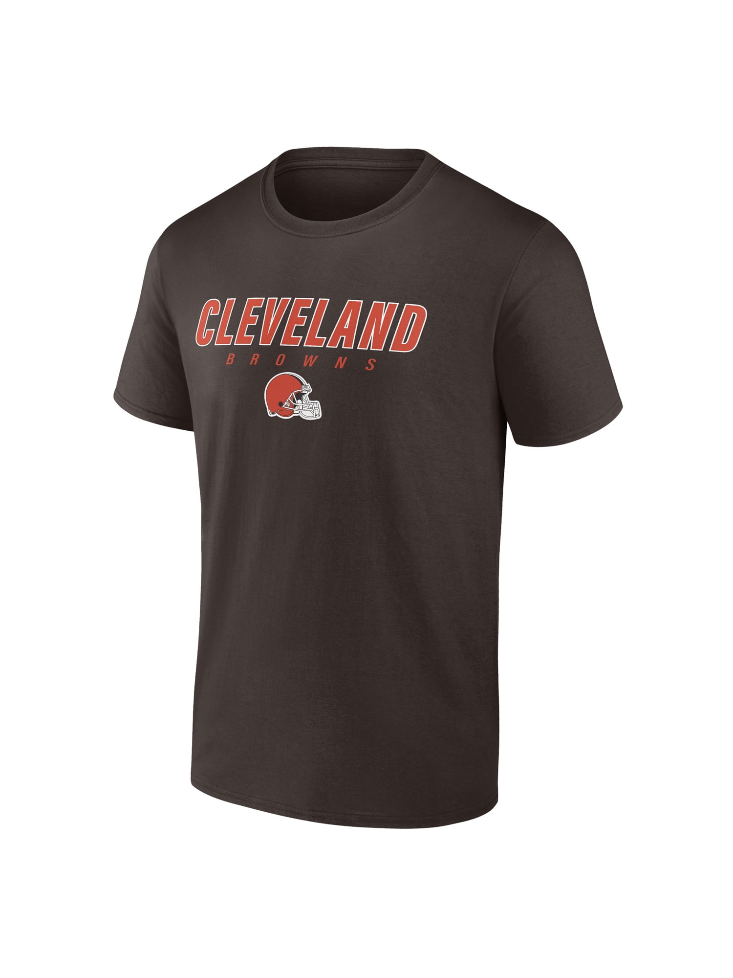 NFL Cleveland Browns Men's Cotton Brown Short Sleeve T-Shirt