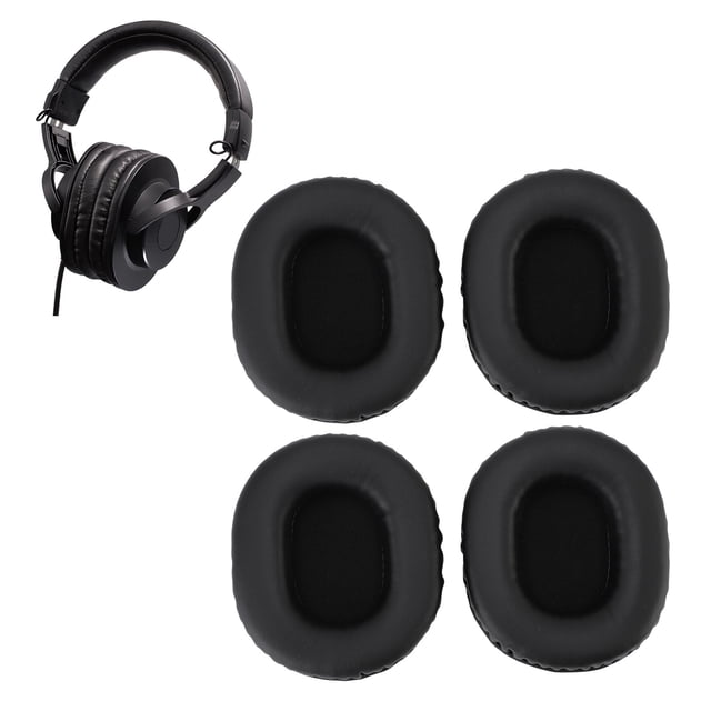 Almohadillas Para Auriculares, Mejoran La Del Sonido, Fácil Instalación, Cuero Proteico, 2 Pares De Almohadillas Para Auriculares Para ATH-M50 ATH-M50X ATH-M40X ATH-M30X