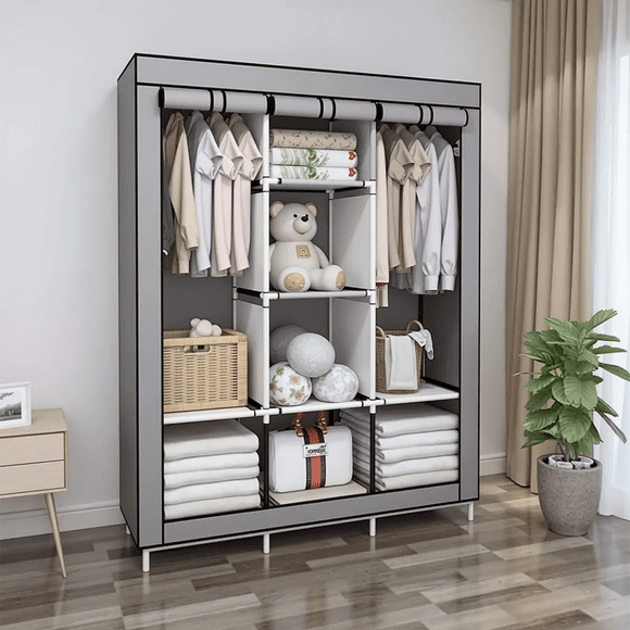 Ropero Closet Armable Guradaropa Recamara Organizacion Xtellar gris