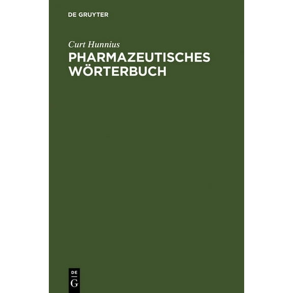 Pharmazeutisches WÃ¶rterbuch, (Hardcover)