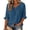 ACD29-Dark Blue, variant on Lumtrix Business Casual Tops For Women Ruffle 3/4 Sleeve Shirts Ladies Tops And Blouses,Tie Front V Neck Fall Work Blouses Yellow L