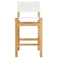 thumbnail image 2 of Safavieh Romee Scandinavian Low Back Wood and Leather Stools, White/Natural, 2 of 5