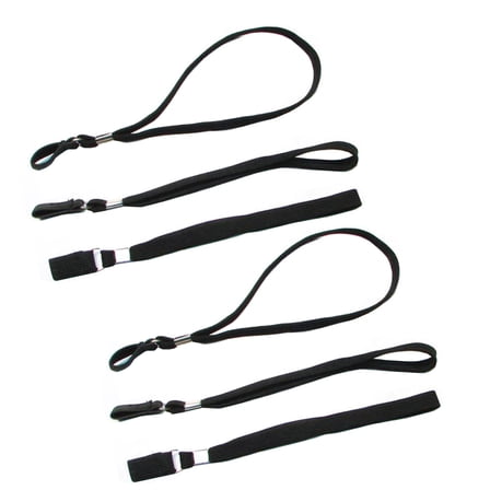 ibasenice 6Pcs Cane Accessories Walking Stick Strap Black Fiber Carry Alpenstock Hiking Climbing
