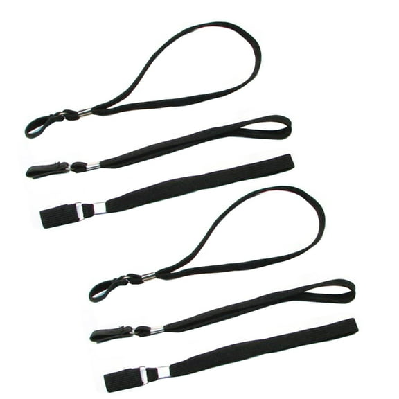 Beaupretty 6Set Cane Handle Wrist Strap Walking Stick Ropes Black Fiber for Comfortable Carrying