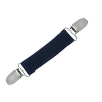 Cinch Clips Adjustable Mitten Clips Shawl Cardigan Collar Clip for Sweaters Dress Navy Blue