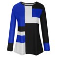 thumbnail image 4 of Tops para mujer, camisas, blusas, elegantes, informales, camisas de manga larga, estampado de moda, cuello redondo, camiseta suelta, blusa de otoño, jersey Odeerbi  ODB-5, 4 of 8
