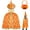 Orange, variant on Halloween Wizard Cape Witch Cloak with Wizard Hat and 2 Pumpkin Goody Bag Suitable for 12 Years Child