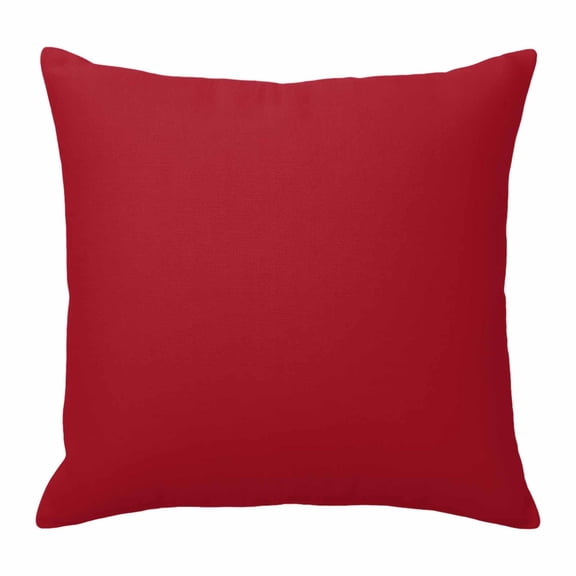 Pillow Covers 20x20 Inch, Pure Red Linen Pillowcase with Invisible Zipper, Simple Solid Color Decorative Throw Pillow Covers Cushion Case for Couch Sofa Bed Living Room