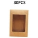 thumbnail image 3 of Matsuzay Caja de regalo de 30 Uds., papel Kraft, caramelo marrón, paquete de cumpleaños, caja de Navidad, cajas contenedoras, cartón, Almacenamiento y organización del hogar 10*10*5 CM, 3 of 6