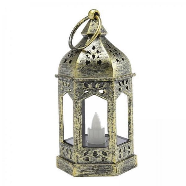 5x Linterna de Vela Electrónica de Estilo Vintage Lámpara de Viento Linterna de Mesa Colgante Luz de Vela para El Hogar Interior Exterior Boda Decorac 5 piezas