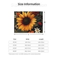 thumbnail image 5 of Yiaed Sunflower Floral Butterfly Print Blanket Throw Blanket Soft Cozy Flannel Blanket for Home Bed Sofa Couch Chair-40"x30", 5 of 6