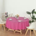 thumbnail image 3 of (6 Pack) Fuchsia Premium Round Heavy-Duty Plastic Table Covers ( Reusable), 3 of 5