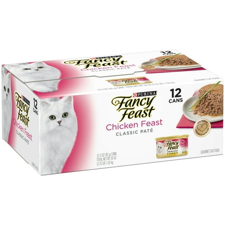 Purina Fancy Feast Classic Chicken Feast Collection Cat Food 12-3 oz. Cans