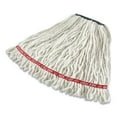 thumbnail image 4 of Rubbermaid Commercial Web Foot Shrinkless Looped-End Wet Mop Head, Cotton/Synthetic, Medium, White, 4 of 4