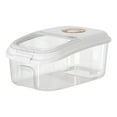thumbnail image 3 of Extra Large Rice Container Airtight Food Storage Containers Food Storage Containers With Lids For Rice Baking Rice Dispenser/ Small White Kitchen Rice Bucket, 3 of 9