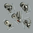thumbnail image 3 of Aurgiarme Cool Stainless Steel Ear Studs Goth Earrings Skull Ear Ornaments Craftsmanship Suitable for Various Occasion, 3 of 8
