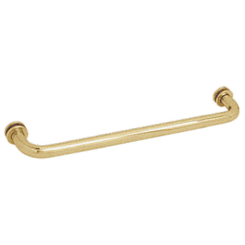 CRL SDTBS18SB Satin Brass 18" SingleSided Towel Bar for Glass