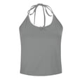 thumbnail image 5 of DHFJKG Lace Trim Camisole For Women Halter Crop Tank Tops Summer Scoop Neck Going Out Slim Fit Fashion Clothes Versatile Top, 5 of 9