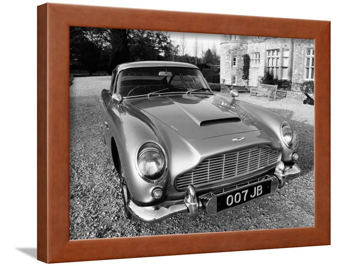 james bond's aston martin db5, used in the film goldfinger framed