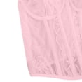 thumbnail image 5 of Wyongtao Womens Lace Corset Top Fashion Slim Fitted Shapewear Bustier Party Adjustable Straps Crop Camisole (XS, Pink), 5 of 8