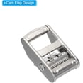 thumbnail image 4 of Cam Buckle, 5 Pack Metal Press Lock Fasteners 2.07" for 1" 25mm Tie Down Webbing Strap, Silver, 4 of 5