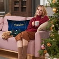 thumbnail image 4 of asddcavvf Blue Christmas Velvet Printed Lumbar Pillow Covers and Sofa Cushion Covers Size Silk Pillowcases Silk Hair Pillowcase Silk Pillowcase for Kids, 4 of 5