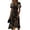 Black, variant on Womens Halloween Dresses Candy Pumpkin V Neck Horror Midi Dresses Ghost Skeleton Short Sleeve Funny Dresses, 3XL