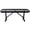 Black, variant on STICCIO 4 ft Heavy Duty Outdoor Backless Bench, Flat Metal Park Bench for Patio Garden Yard Porch Lawn, Green