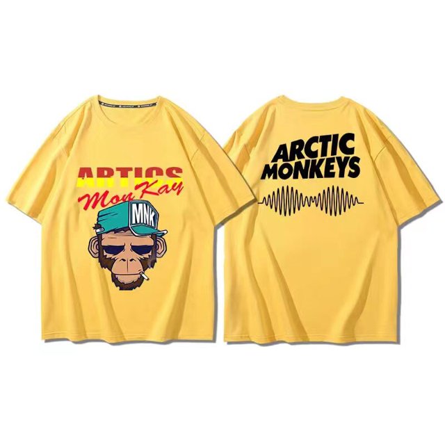 Arctic Monkeys Rock Band para hombre y mujer, Camiseta de algodón, Tops Vintage de verano, camiseta informal, Hip Hop, ropa Hipster divertida, novedad de 2023 xuanjing unisex
