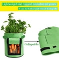 thumbnail image 5 of Potato Grow Bags,3 Pack 7 Gallon Felt Potatoes Growing Containers with Handles&Access Flap for Vegetables,Tomato,Carrot, Onion,Fruits,Plants Planting Planter, 5 of 7