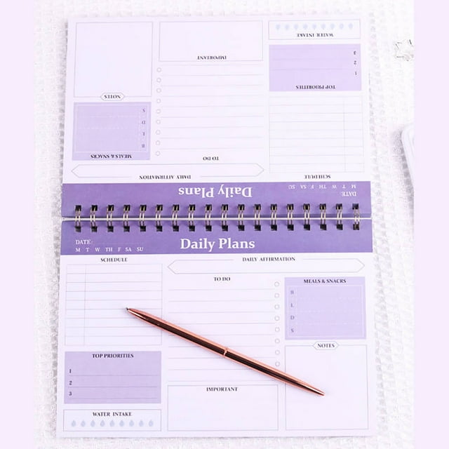 Wzzjkit School Supplies Plan Notebook Daily Plans Student Vocabulary Notebook High Tearablenotebook