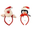 thumbnail image 4 of Bearachild Banda para el cabello de Navidad Muñeca 3D con diadema de mano Aro de fiesta de boda de dibujos animados Accesorios de fotografía Navidad Año Kits de decoración para fiestas Pingüino Bearachild HA069521-02, 4 of 6