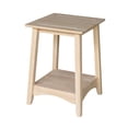 thumbnail image 1 of International Concepts Whitewood Bomby Tall Unfinished End Table, 1 of 6