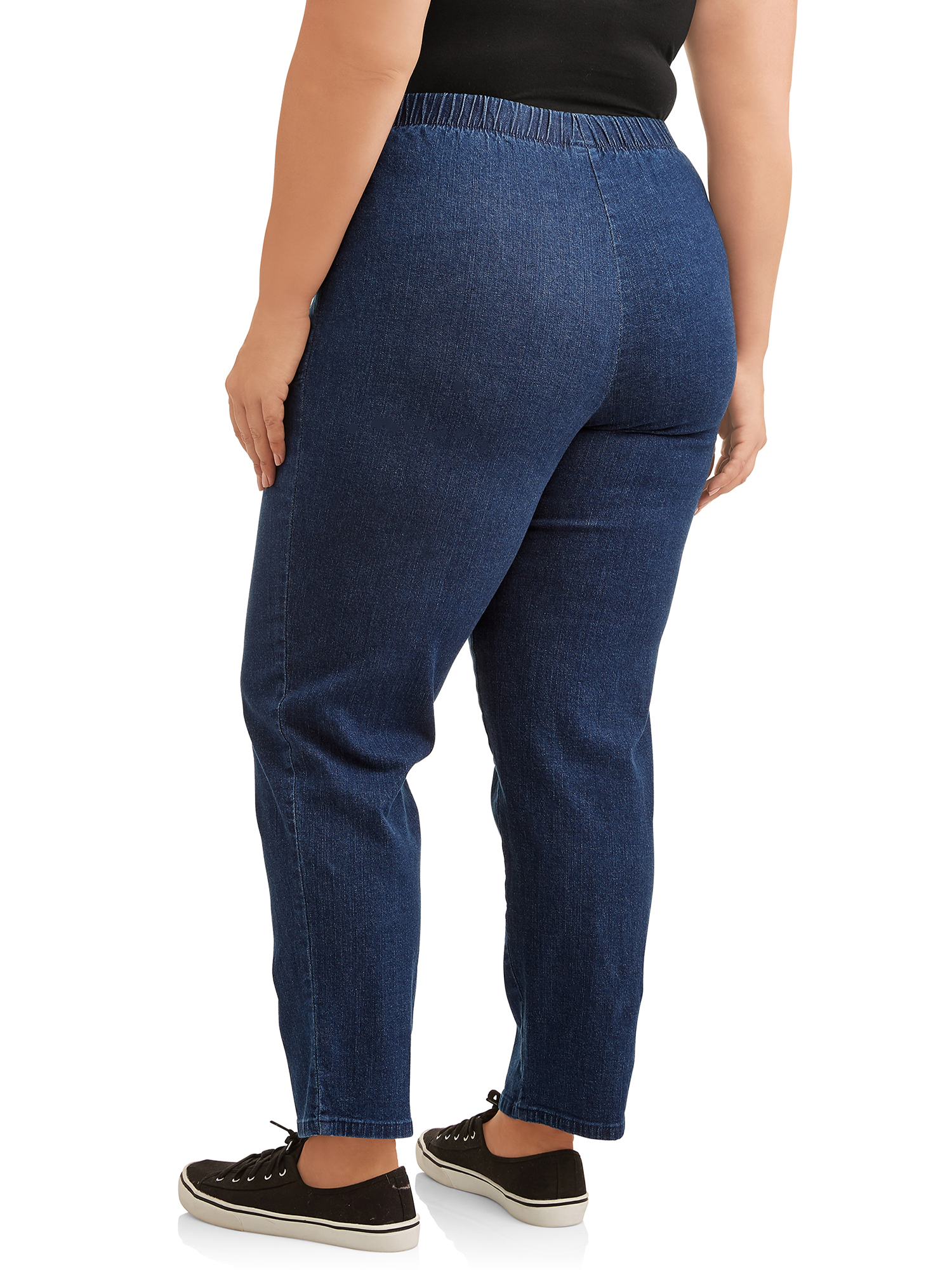 Just My Size Women's Plus Size 2 Pocket Pull On Pant, 2-Pack - image 3 of 7