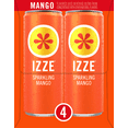 thumbnail image 3 of IZZE Sparkling Juice Beverage Blend Mango, No Sugar Added, 8.4 Fl OZ, 4 Cans, 3 of 6