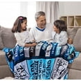 thumbnail image 2 of Papa Gifts from Grandchildren Birthday Gifts for Dad from Daughter Son My Best Papa Blanket for My Papa with Many Great Words Thanksgiving Christmas Bday Presents for Papa Throw Blanket 60" x80'''', 2 of 6