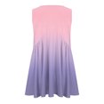 thumbnail image 3 of Plebaso V Neck Tank Tops for Women Gradient Color Ruffle Shirts Flowy Sleeveless Womens Summer Blouses, 3 of 5