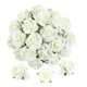 thumbnail image 2 of 60 Flores Artificiales Rosa Cabezas Decoración Y Boda Fiesta Xtellar blanco, 2 of 3