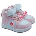 thumbnail image 2 of Barbie Toddler Girls' High-Top Sneakers - Light Pink Glitter Barbie, Size 4, 2 of 8