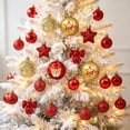 thumbnail image 5 of erdimoy 35‑Pack Christmas Ball Ornaments Set, Assorted Xmas Tree Hanging Baubles for Holiday Home Party Decoration, 5 of 6