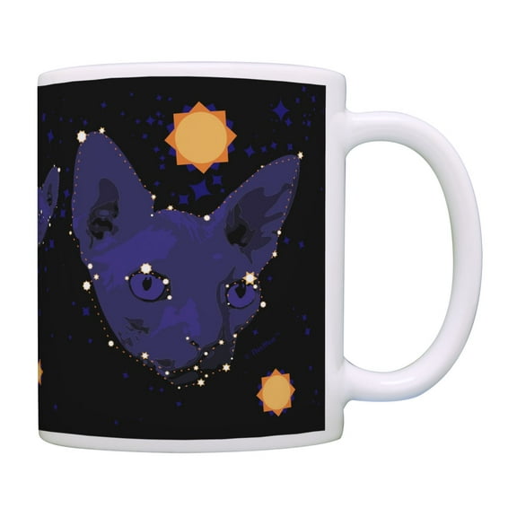 ThisWear Nerdy Cat Gifts Cat Mug for Cat Lovers Catstronaut Mug Space Themed Gifts Coffee Mug Multi
