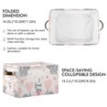 thumbnail image 2 of Yayeee Canvas Storage Basket with Handles for Shelves Fabric Bins Closet Organizer, Cute Elephant, 2 of 8