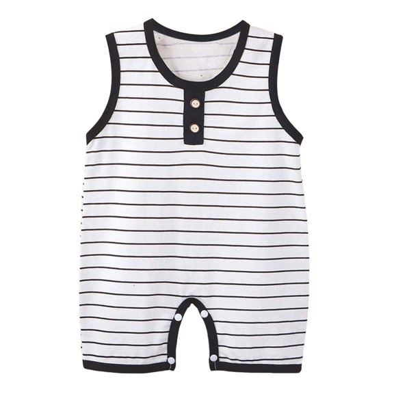 XZNPDUCQ Toddler Summer Romper One Piece Bodysuit 18-24 Months Summer Baby Sleeveless Crawler Clothing For Men And Women Tank Top Crawler Clothing Newborn Open Crotch Clothes