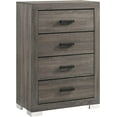 thumbnail image 4 of Kings Brand Furniture – Lorain 5-Piece King Size Gray Bedroom Set. Bed, Dresser, Mirror, Chest & 1 Nightstand, 4 of 9