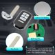 thumbnail image 4 of Reemplazo de control remoto inteligente de entrada sin llave KR5T41 434Mhz para Honda Ridgeline 2019 2020 2021 2022 2023 2024 72147-T6Z-A51 72147T6ZA51 47 Chip 4 Botones, 4 of 7
