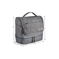 thumbnail image 4 of Cosmetic Bag and Makeup Organizer, Hanging Waterproof Toiletry Portable Case- Ideal for Travel with Sturdy Hook, Large Size for Men and Women Grey, 4 of 6